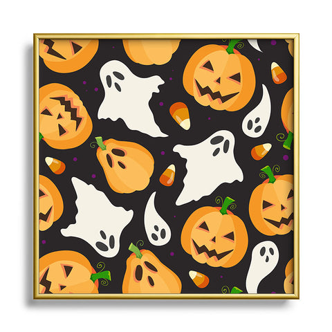Avenie Halloween Collection Square Metal Framed Art Print