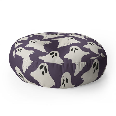 Avenie Halloween Ghosts Floor Pillow Round