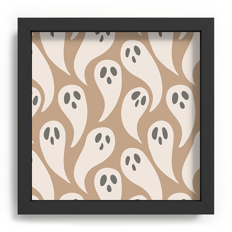 Avenie Halloween Ghosts Neutral Recessed Framing Square