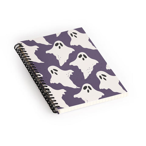 Avenie Halloween Ghosts Spiral Notebook