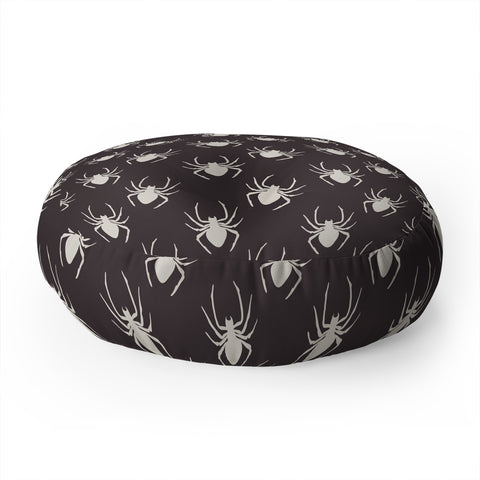 Avenie Halloween Spiders Floor Pillow Round