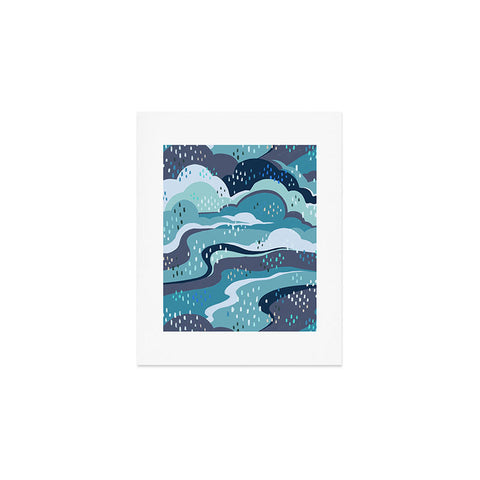 Avenie Land and Sky Ocean Surf Art Print