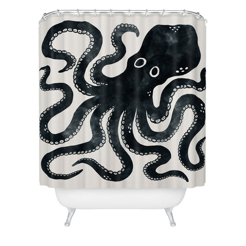 Avenie Minoan Octopus Shower Curtain