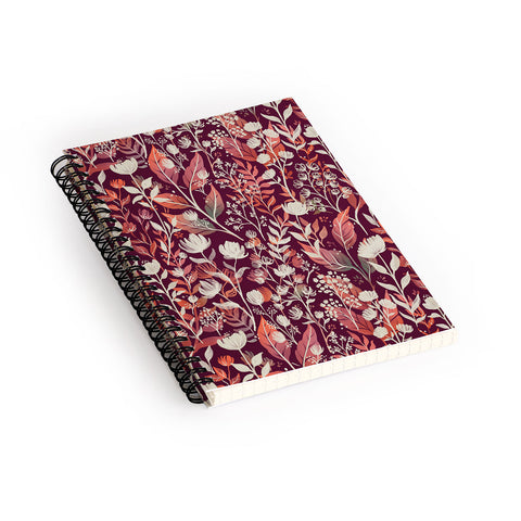 Avenie Moody Blooms Ditsy IV Spiral Notebook