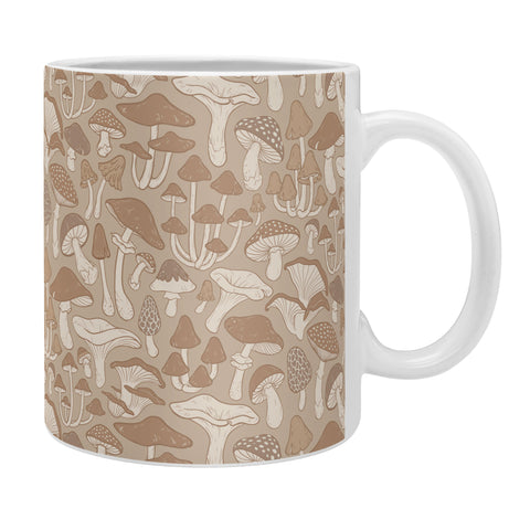 Avenie Mushrooms In Warm Neutral Coffee Mug