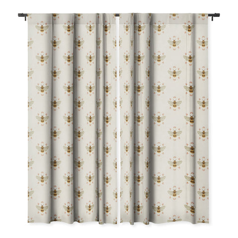Avenie Sweet Spring Bees Blackout Window Curtain