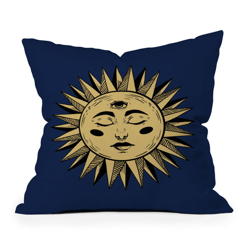 Avenie Vintage Sun II Throw Pillow
