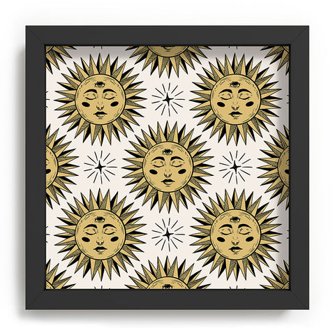 Avenie Vintage Sun In Gold Recessed Framing Square
