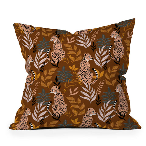 Avenie Wild Cheetah Collection I Outdoor Throw Pillow