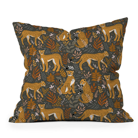 Avenie Wild Cheetah Collection II Outdoor Throw Pillow