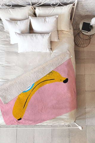 ayeyokp Banana Pop Art Fleece Throw Blanket