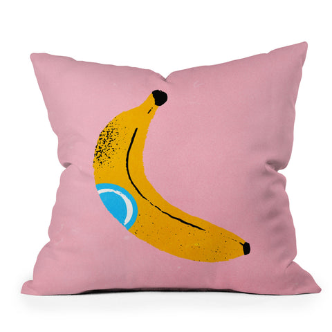 ayeyokp Banana Pop Art Outdoor Throw Pillow