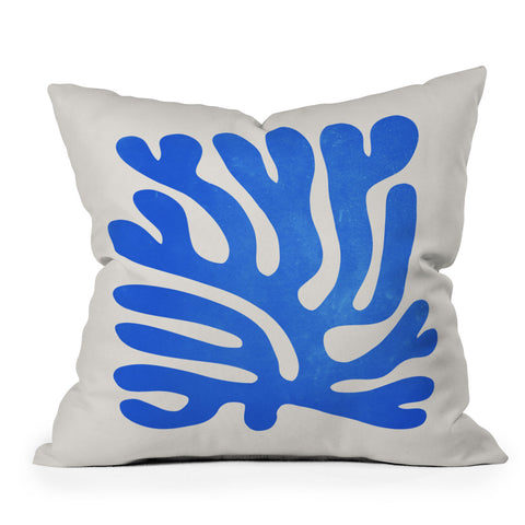 ayeyokp Marseille Blue Matisse Color Outdoor Throw Pillow