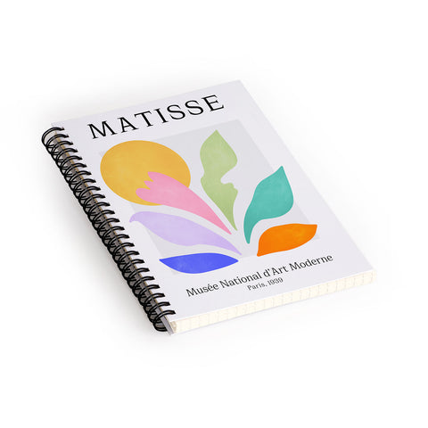 ayeyokp Sun and Leaves Matisse Pastel Series 04 Spiral Notebook