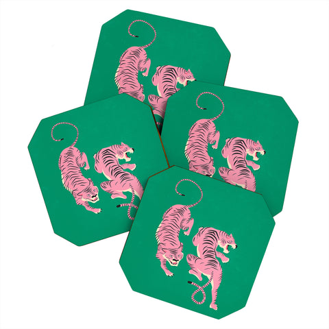 ayeyokp The Chase Pink Tiger Edition Coaster Set