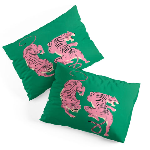 ayeyokp The Chase Pink Tiger Edition Pillow Shams
