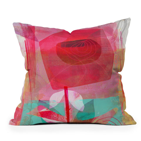 Barbara Chotiner A Rose is a Rose Outdoor Throw Pillow