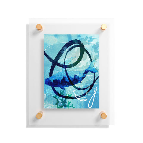 Barbara Chotiner Ocean Swirl Floating Acrylic Print