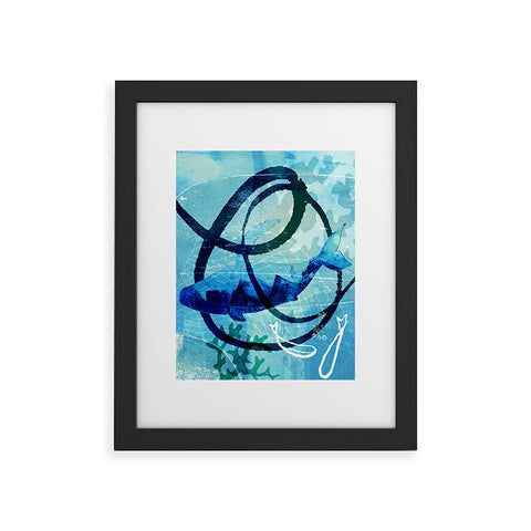 Barbara Chotiner Ocean Swirl Framed Art Print