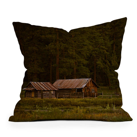 Barbara Sherman Peaceful Ranch Outdoor Throw Pillow
