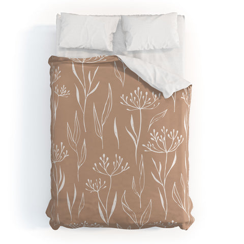 Barlena Dried Flowers and Leaves Duvet Cover
