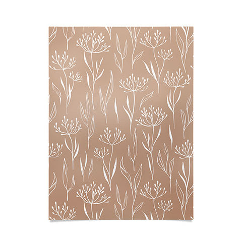 Barlena Dried Flowers and Leaves Poster