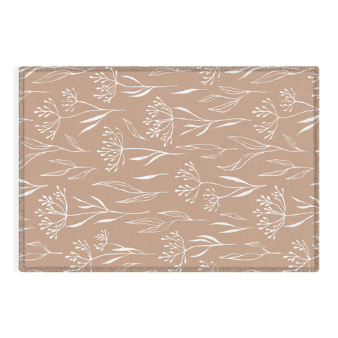 Barlena Dried Flowers and Leaves Outdoor Rug