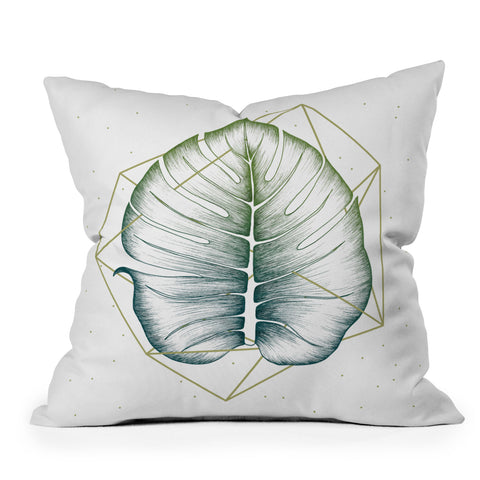 Barlena Geometry and Nature II Outdoor Throw Pillow