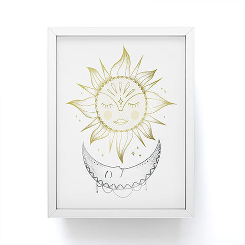 Barlena Magical Sun and Moon Framed Mini Art Print