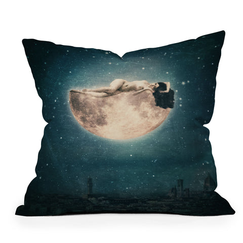 Belle13 Moon Dream Outdoor Throw Pillow