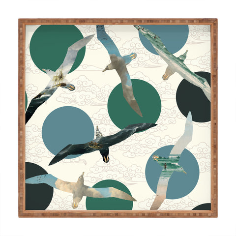 Belle13 Seagull Polka Square Tray