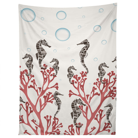 Belle13 Seahorse Forest Tapestry