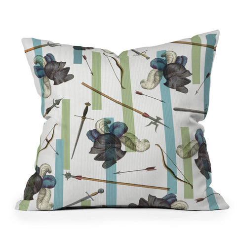 Belle13 The Knight Outdoor Throw Pillow