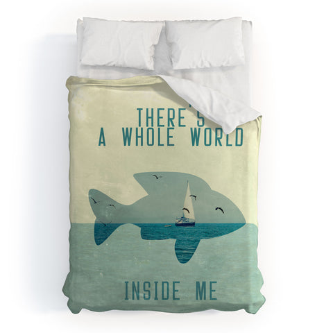 Belle13 There Is A Whole World Inside Me Duvet Cover