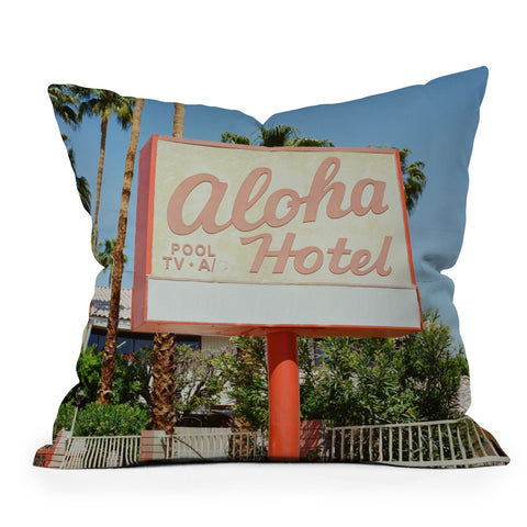 Bethany Young Photography Aloha Hotel on Film Throw Pillow