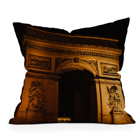 Bethany Young Photography Arc de Triomphe Outdoor Throw Pillow