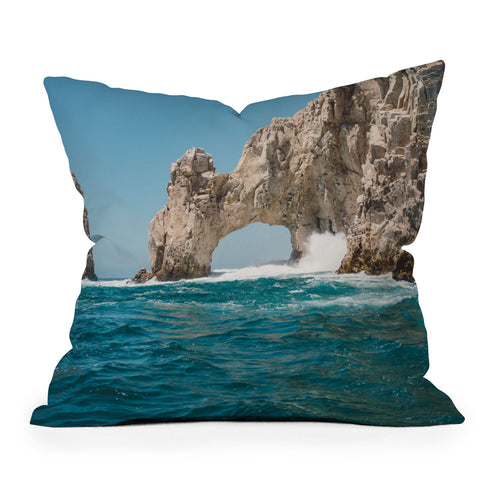 Bethany Young Photography Arch of Cabo San Lucas Outdoor Throw Pillow