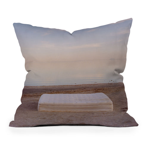 Bethany Young Photography Bombay Beach on Film Outdoor Throw Pillow