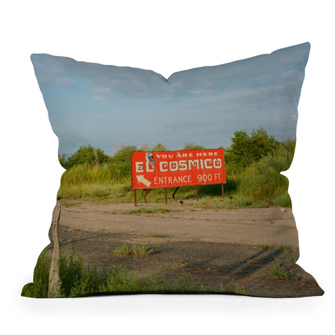 Bethany Young Photography El Cosmico Marfa VI on Film Throw Pillow