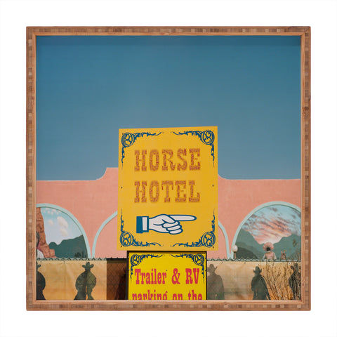 Bethany Young Photography Horse Hotel on Film Square Tray