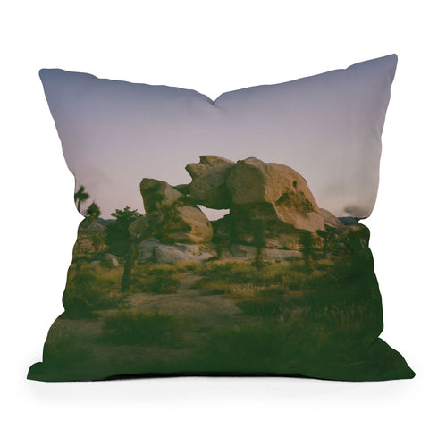 Bethany Young Photography Joshua Tree Twilight on Film Outdoor Throw Pillow