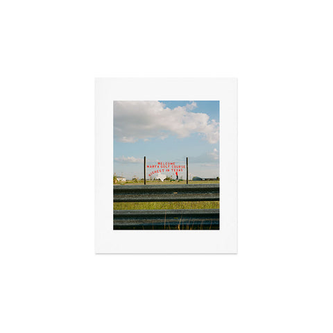 Bethany Young Photography Marfa Golf Course on Film Art Print