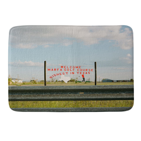 Bethany Young Photography Marfa Golf Course on Film Memory Foam Bath Mat
