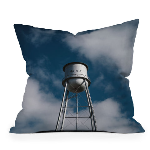 Bethany Young Photography Marfa Water Tower Outdoor Throw Pillow