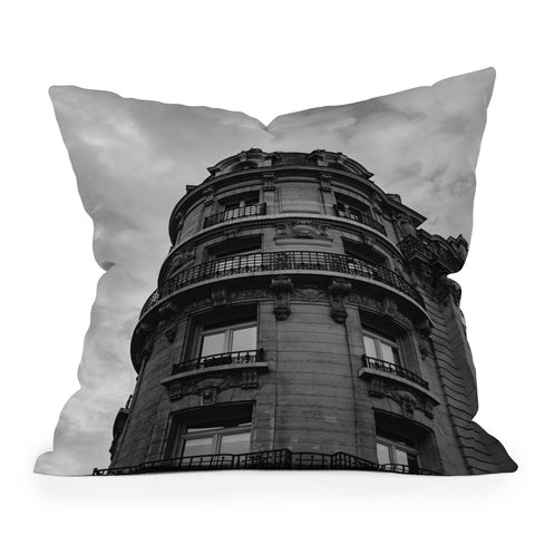 Bethany Young Photography Noir Paris Outdoor Throw Pillow