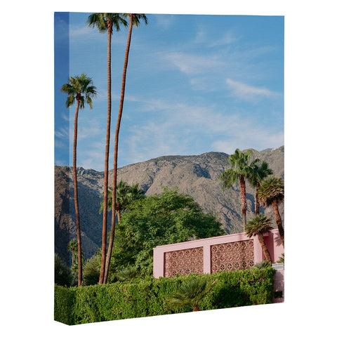 Bethany Young Photography Palm Springs Pink House Art Canvas