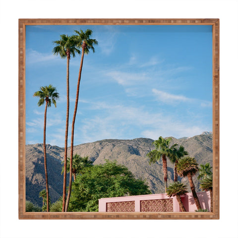 Bethany Young Photography Palm Springs Pink House Square Tray