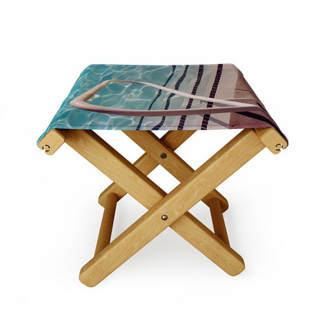 Bethany Young Photography Palm Springs Pool Day on Film Folding Stool