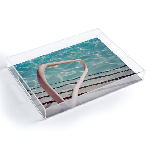 Bethany Young Photography Palm Springs Pool Day on Film Acrylic Tray