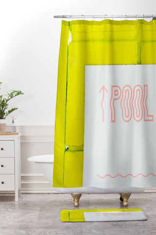 Bethany Young Photography Palm Springs Pool Shower Curtain And Mat